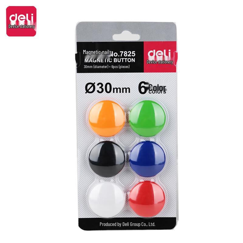 Deli 30mm Magnetic Whiteboard Push Pins