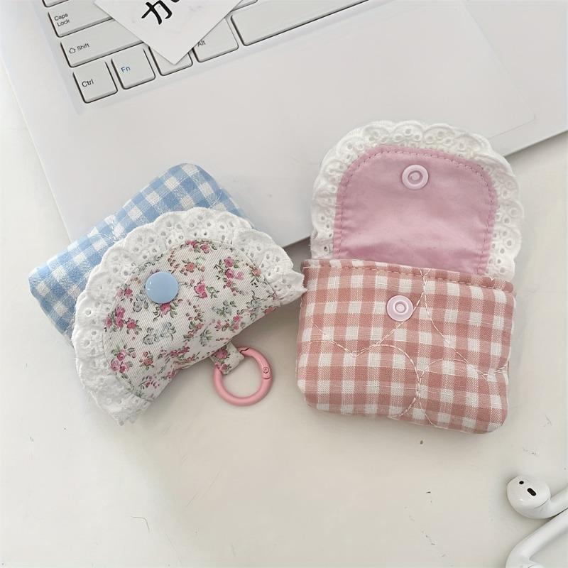 Sweet And Fresh Earphone Storage Bag, Lace Earphone Case, Suitable for Protecting Wireless Wireless Earphones
