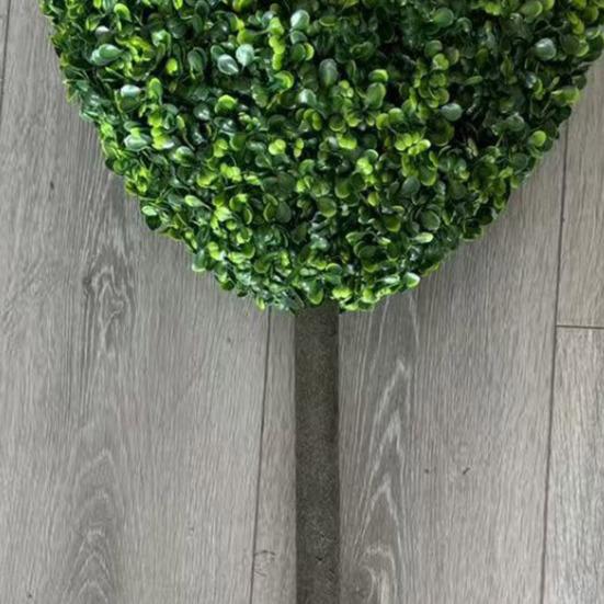 1/2Pcs Artificial Heart Topiary Tree Love Heart Topiary Stake with Rainbow Bow Indoor Outdoor Garden Porch Faux Shrubs Plants Decoration