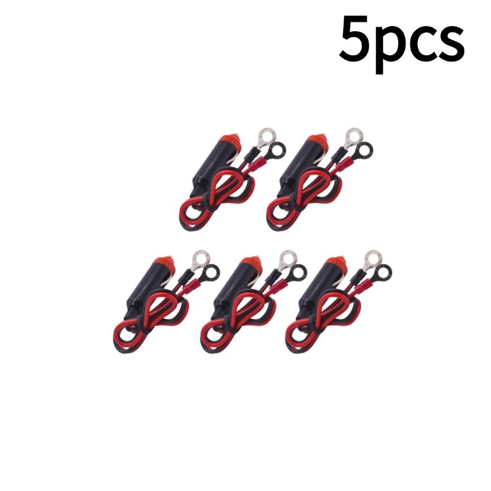 1/2/3/4/5/6/8/10PCS 12V Car Power Supply Inverter Wire Convenient Male Plug Car Cigarette Lighter Plug Cable Socket 50cm Long