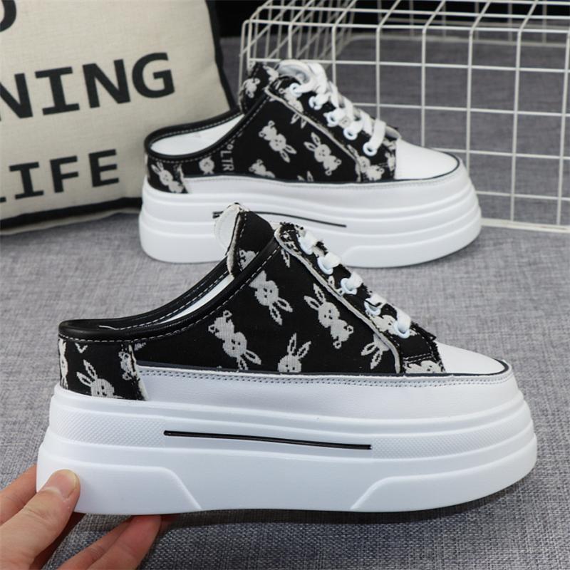 Модные полутапочки Baotou из парусины — фото 3