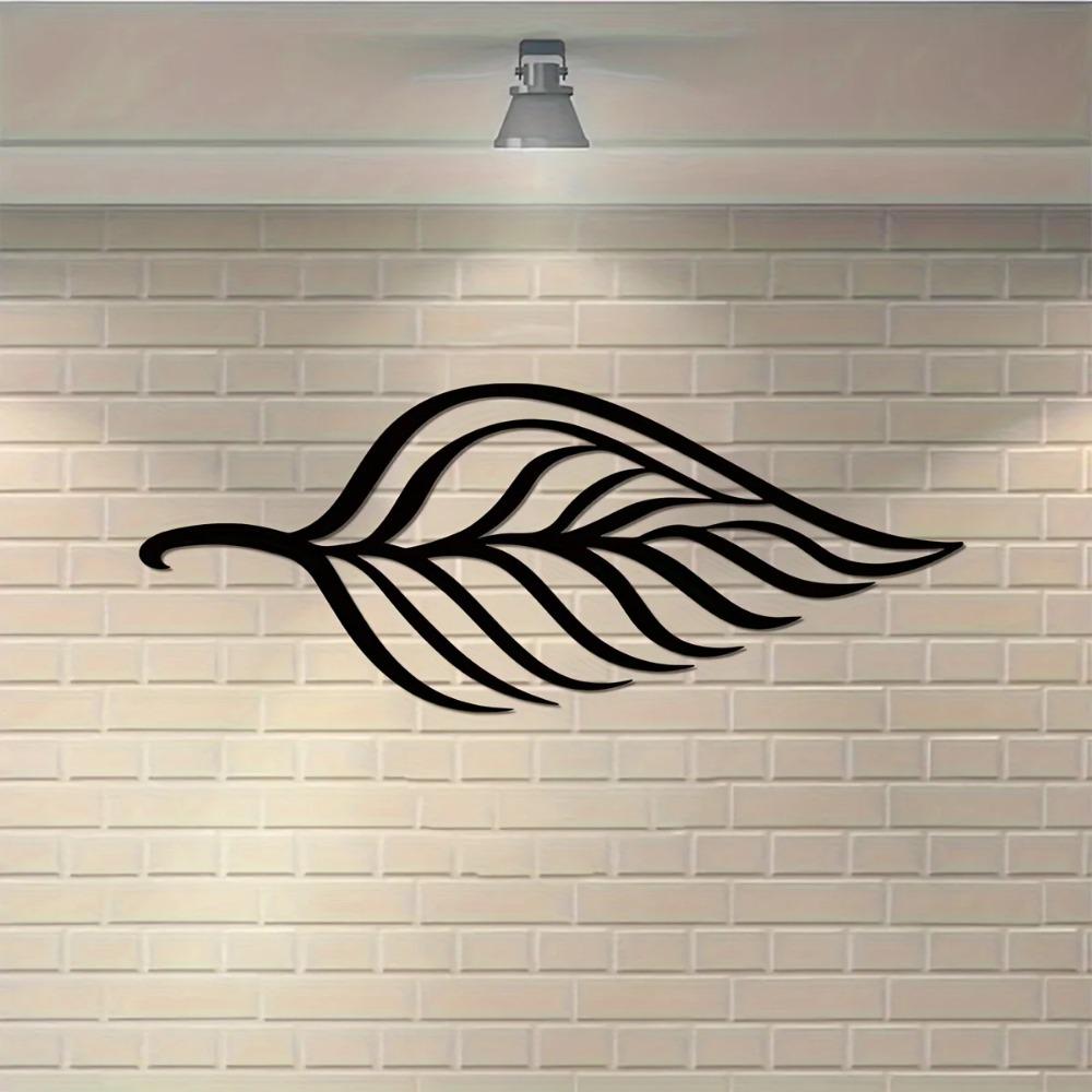 1pc Metal Leaf Wall Decor – Big Leaf Design for Living Room & Garden | Elegant Wall Hanging | Stylish Metal Leaf Decoration