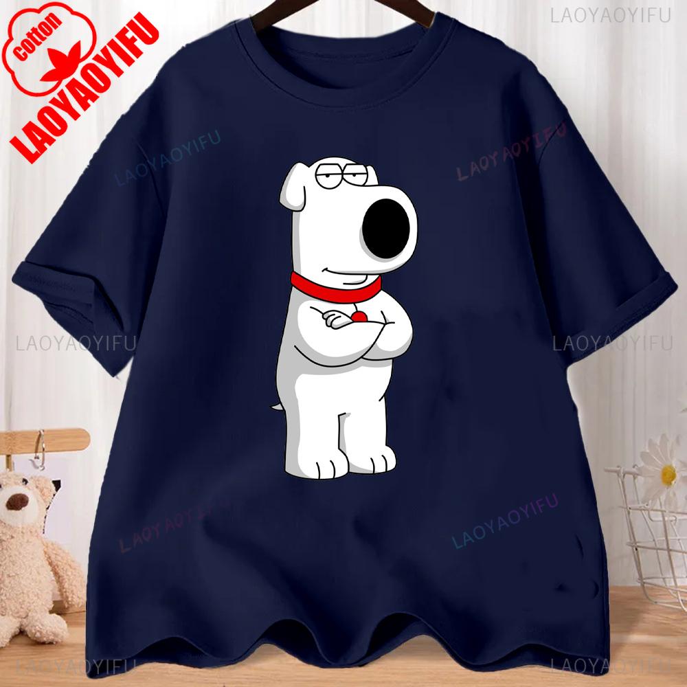 FMILY GUY Stewie Tattoo Brian Cartoon FMILY GUY Bedrucktes T-Shirt für Fitnesstraining, Joggen und Outdoor-Aktivitäten