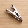20pcs Stainless Steel Flat Mouth Clothespins, Binder Clips, Drying Hanger, Metal Clip Set, Metal Clothes Clips For Clothes Sock
