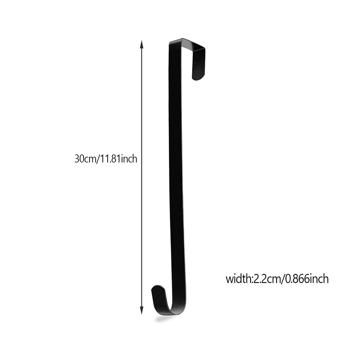 

Венок для входной двери, украшение на Хэллоуин, Рождество, Пасху, металлический крючок для украшения двери, вешалка для венка