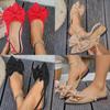 Elegant Low Back Open Toe Flats With Bow Accents For Adults Summer Footwear