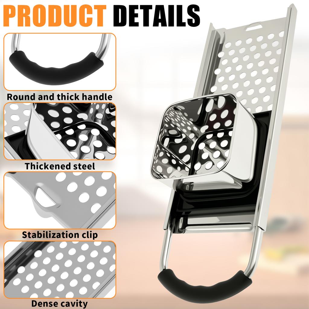 Spaetzle-tillverkare Rostfritt stål Spaetzle-nudeltillverkare Effektiv nudelpress Avtagbar spaetzle-press för dumplings Köksredskap