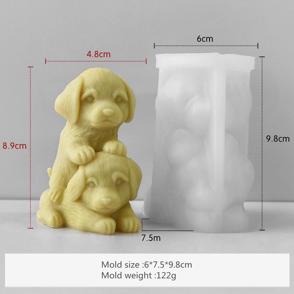 Labrador Silicone Mold for DIY Scented Candles&Soaps- Perfect for Plaster Decor,Handmade Gifts&Crafting Ornaments,Pet Memorial
