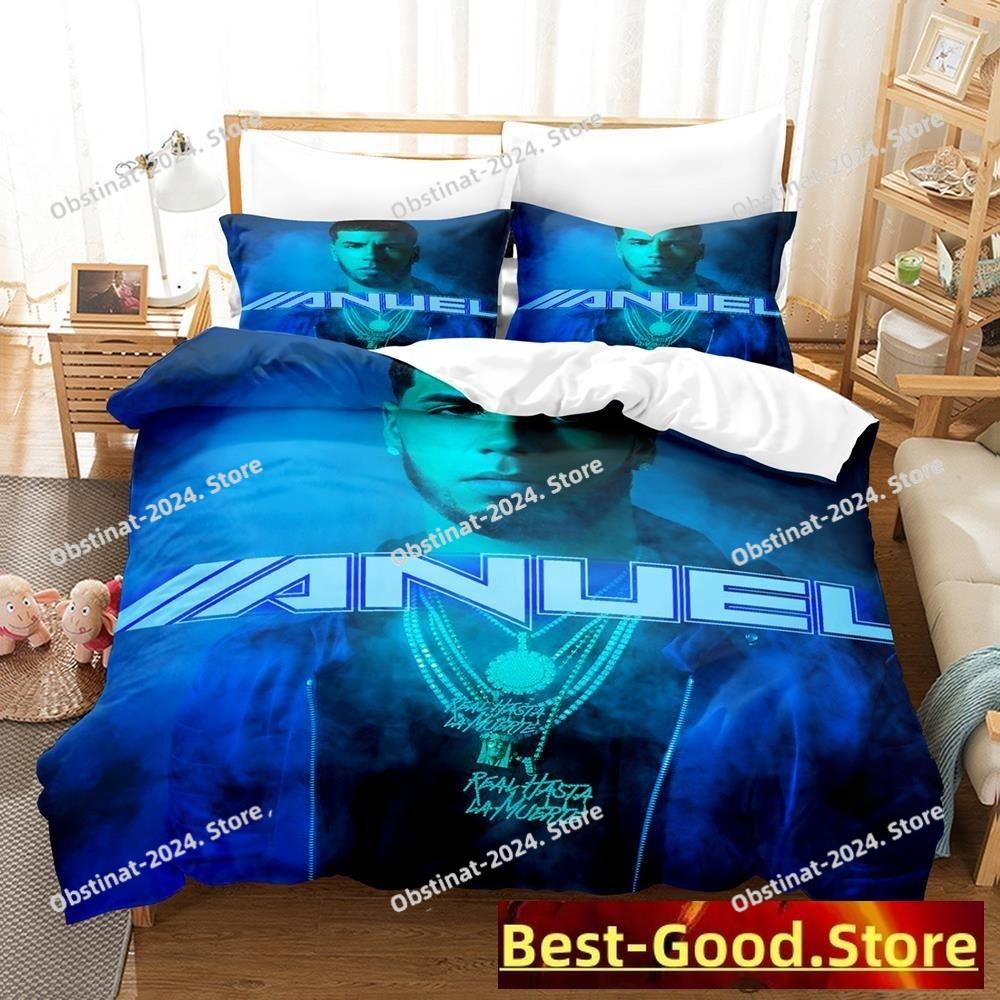 Anuel Aa Real Hasta La Bedding Set Single Twin Full Queen King Size Bed Set Aldult Kid Bedroom Duvetcover Set Parure De Lit