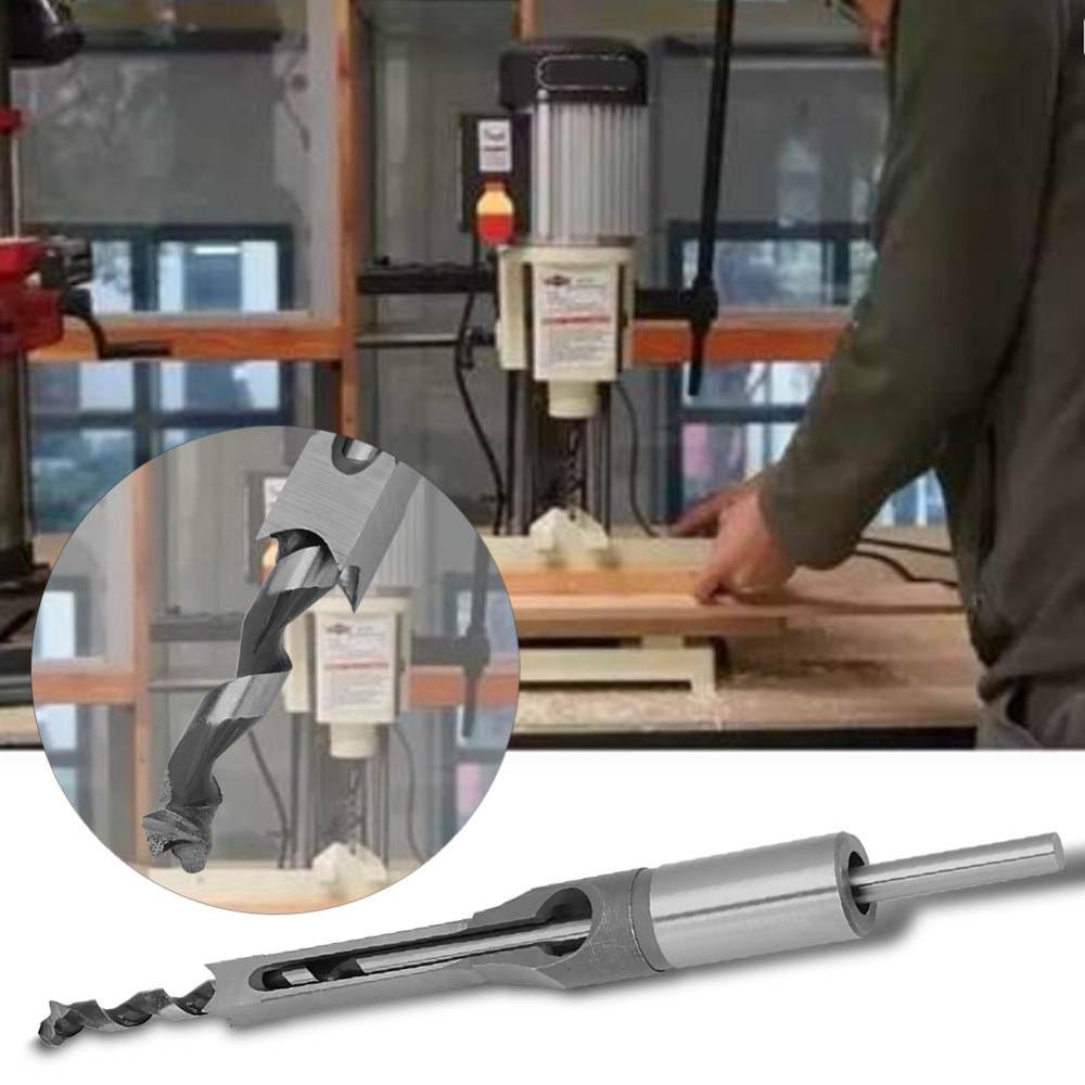 25/64 Inch Hollow Chisel Mortiser Auger High Carbon Steel Mortise Chisel And Bit Set Carpentry Use