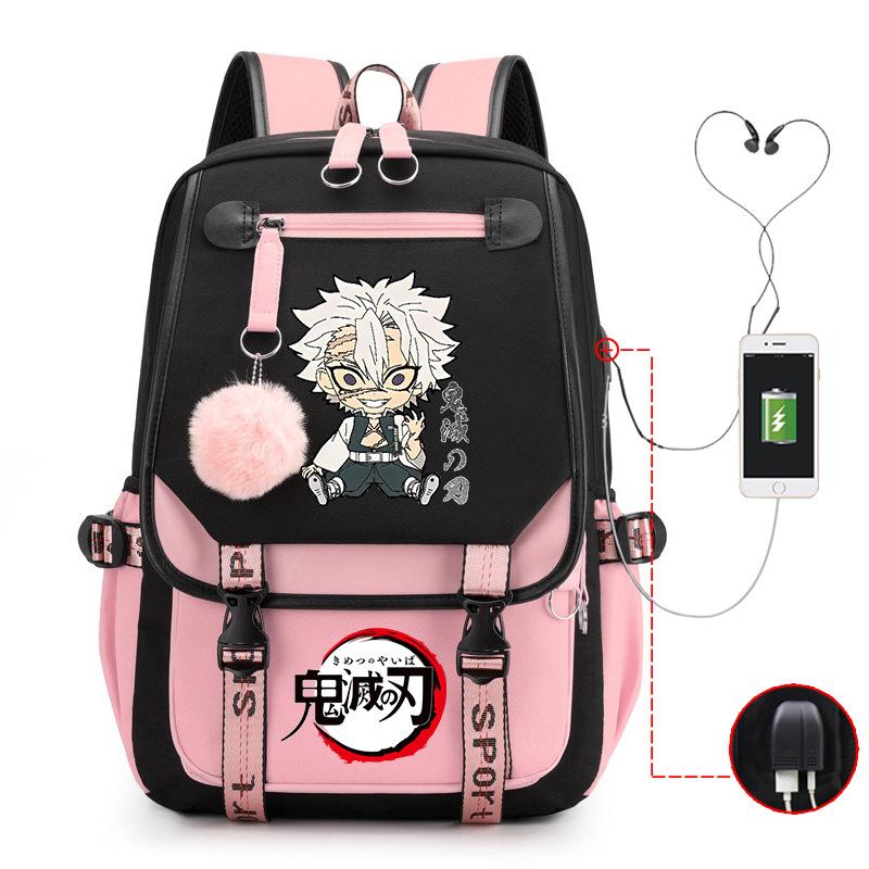 Demon slayer ghost extermination column student schoolbag junior high school student primary school student middle school student backpack