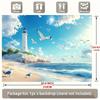 One party banner a coastal style lighthouse beach scene background decoration backdrop photo prop polyester banner decoration