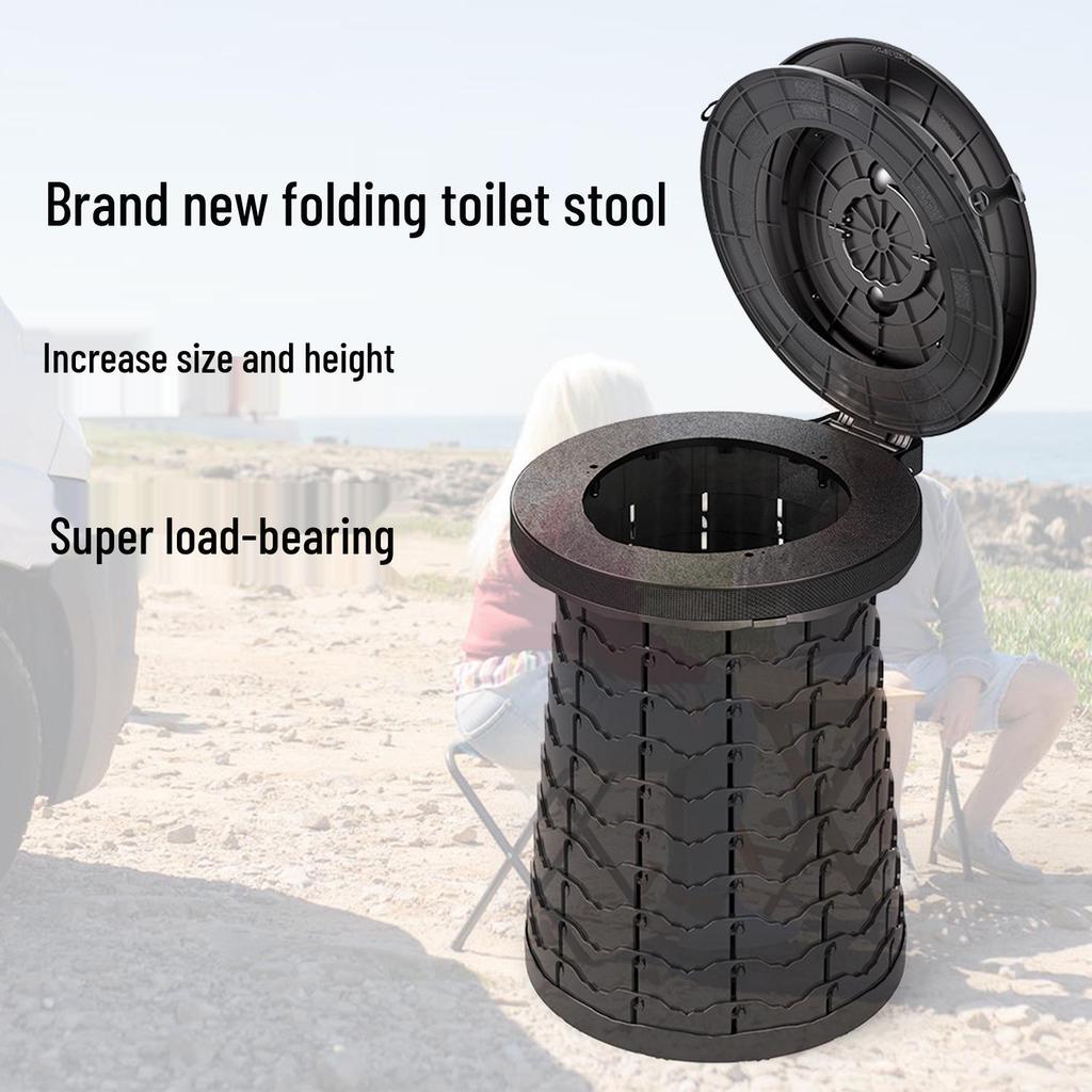 Portable Folding Emergency Toilet Commode for Car