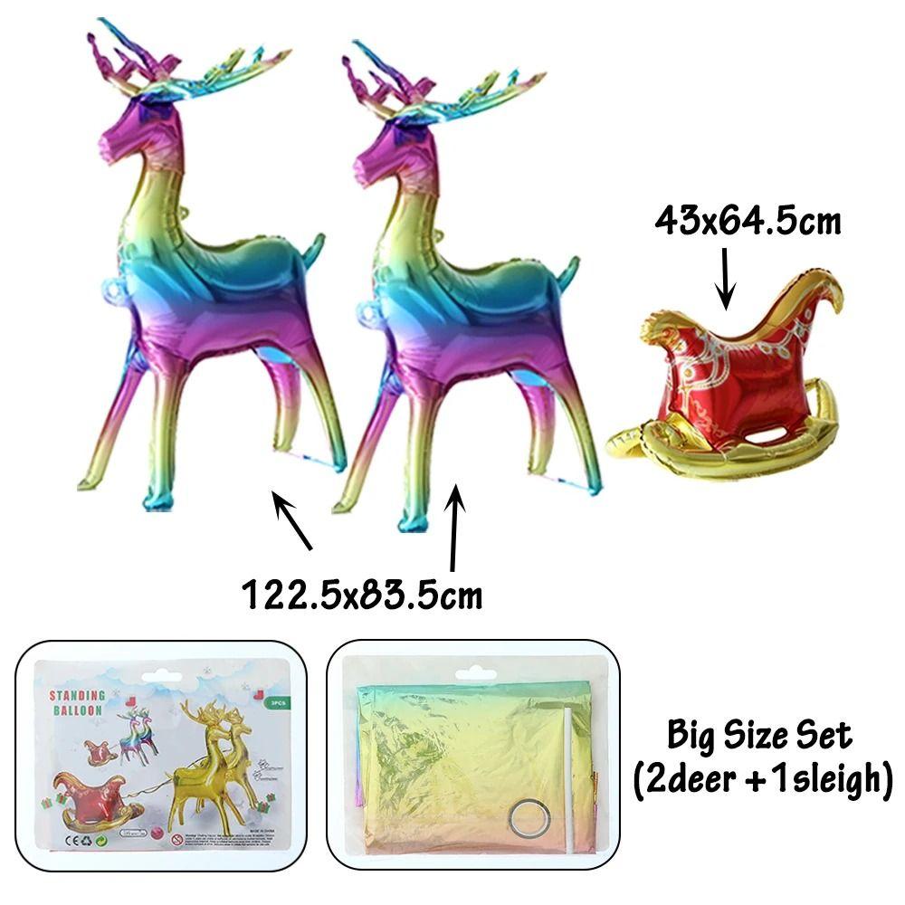 4D Cute Foil Balloons Xmas Party Ornaments Balloons  Home New Year Party Supply