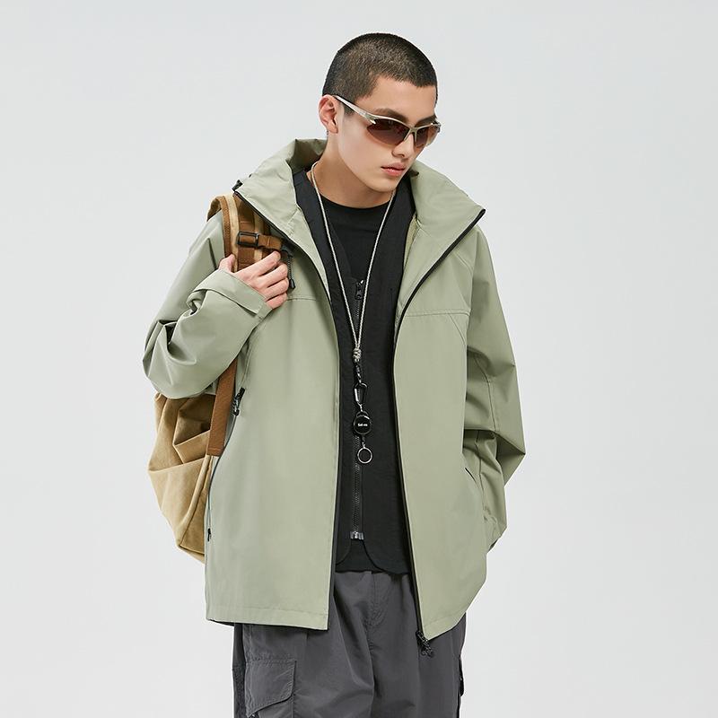 Outdoor Jacket Men's and Women's Autumn New Trend Fashion Hooded Windproof Waterproof Jacket Couple Mountaineering Suit