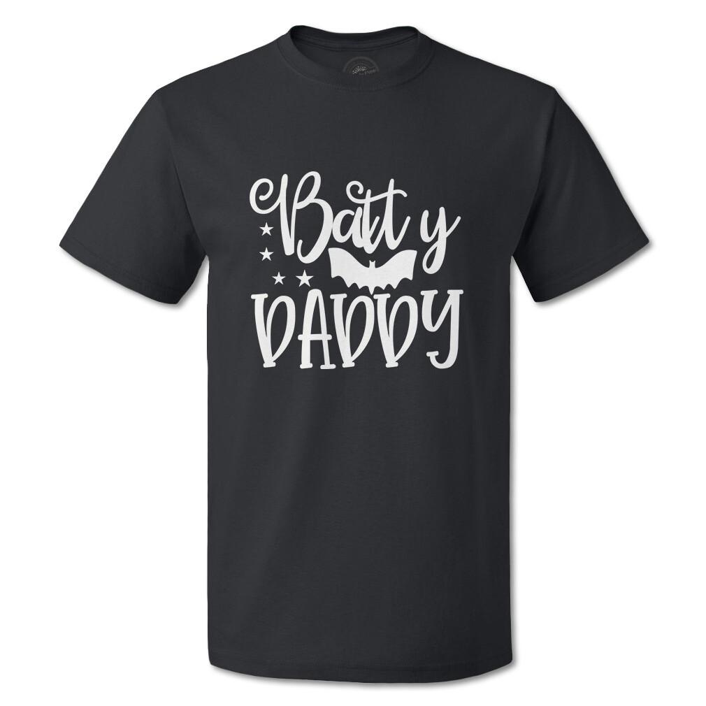 Funny Graphic T Shirts Halloween Batty for Daddy Cotton Casper Top Custom M