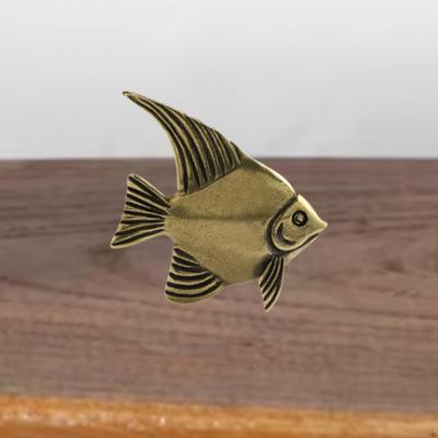 Pirinç Balık Figürin Dekoratif Süs Hayvanlar Masa Üstü Ofis Ev İçin