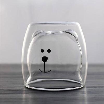 Shangqi Little Bear Double-Layer Glass Mug Set
