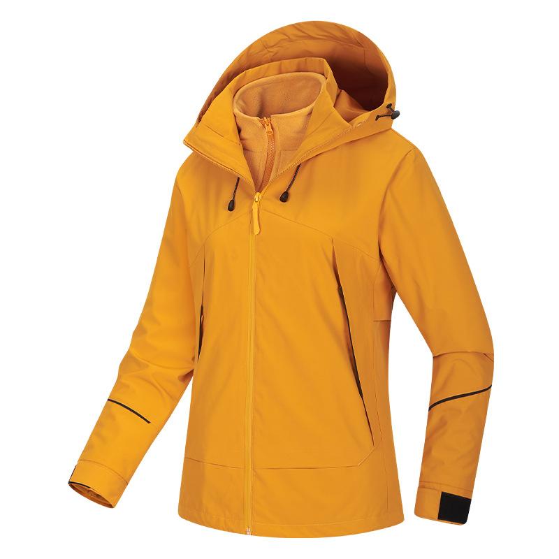 Outdoor Travel Autumn and Winter Three-in-one Jacket Hard Shell Men and Women The Same Style