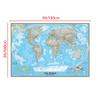 Unframed The World Political Map Posters and Prints Painting Wall Art Sticker Foldable Wallpapers for Travel