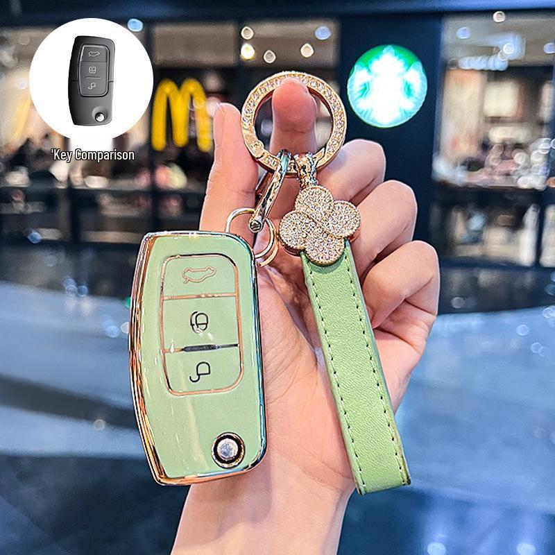 Ford 09-13 Classic Focus Fiesta Key Case, 16/18 EcoSport Old Model Key Bag