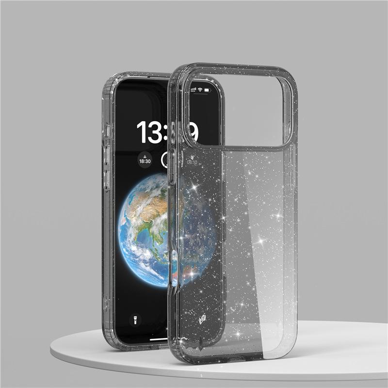 Applicable To Apple 17Pro Mobile Phone Case Glitter iphone17AIR Transparent 17Pro Max Magnetic Case