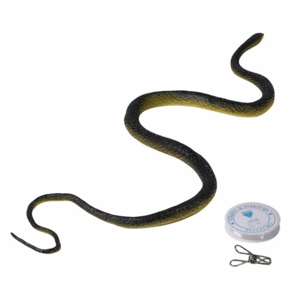 Realistic Simulation Snake S-Shaped Fake Snake Teasing Friends Prank Snake Toy Cosplay Props