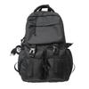 2022 Black School Backpack with Multiple Pockets & Large Capacity for Junior High Students
