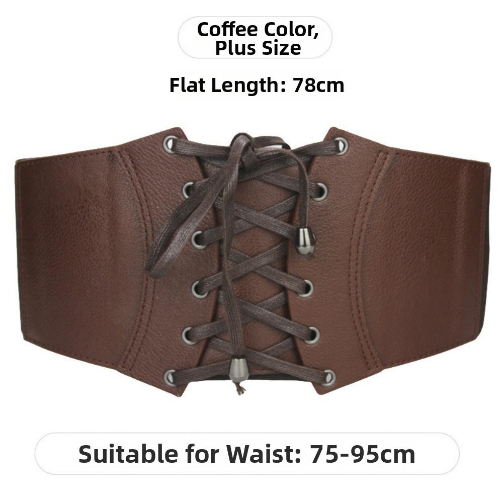 Solid Color Waist Belt Corset Elastic Belts For Women Fashion Wide Belts  for Dress Coat