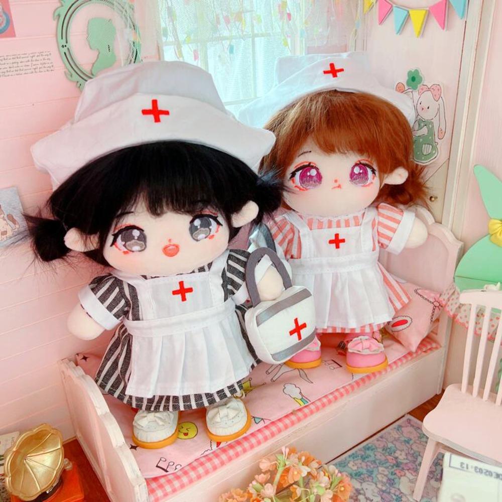 Princess Shoes Stuffed Doll Plush Suit Nurse Dress Set Plush Toys Clothes  Doll Accessories