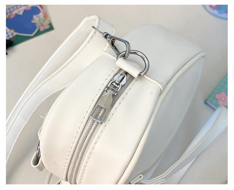 Heart-Shaped Lolita JK Uniform Crossbody Bag – Cute, Small Capacity for Girls