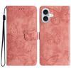 For iPhone 16 Plus Case Butterfly Flip Stand PU Leather Phone Cover
