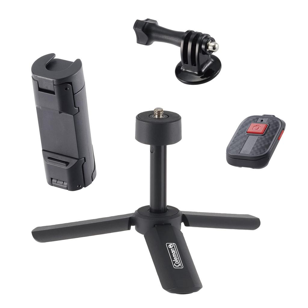 Velbon Smartphone Coleman Selfie Griffständer Smartphone Ständer mit Fernbedienung für Web Kompatibel mit iPhone Android iPhone Stativ, (CVEPSGS