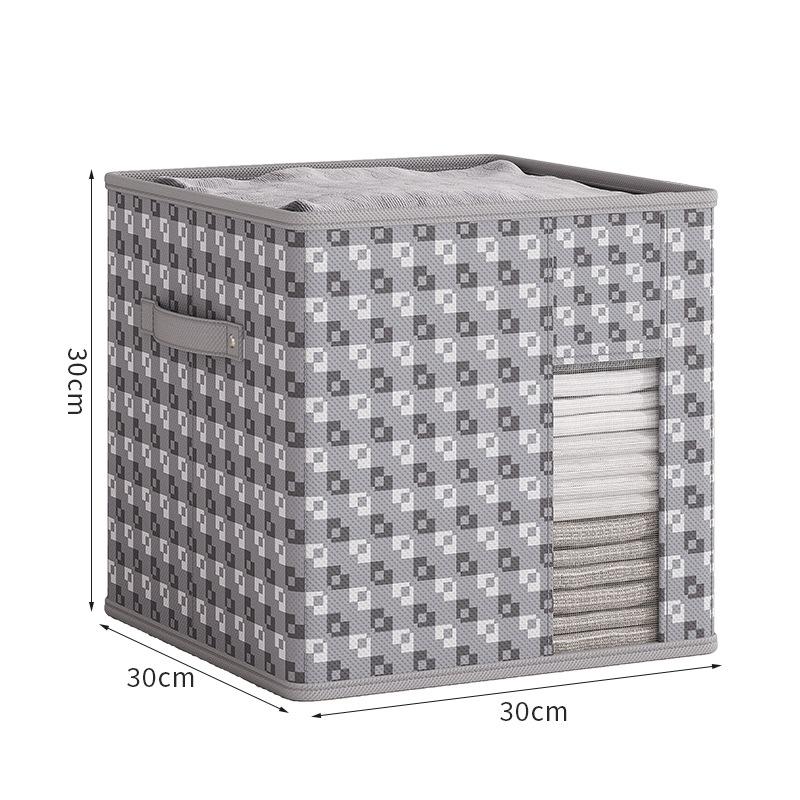 

Большой органайзер для шкафа для одежды, коробка для хранения нижнего белья, органайзер для ящика шкафа для бюстгальтеров и носков, складная корзина для игрушек серый