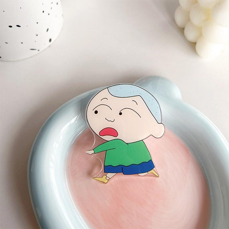 Cartoon Japanese Shin Chan Cute Adhesive Phone Airbag Stand Desktop TV Show Scalable Santa Claus Cookies