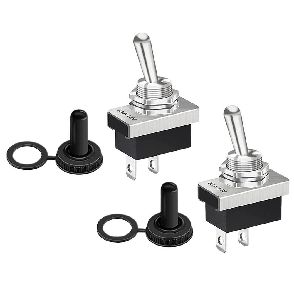 With Waterproof Cap Toggle Switch 2 Connector Button Type