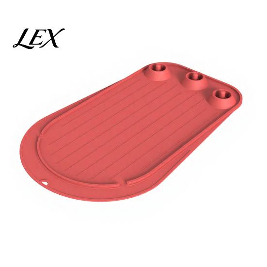 Kitchen Gadget Storage Organizer Mixer Non-slip Mat, with Secure Beater Slot Design, Durable Silicone Stand Noise Reduction Pad Heat Resistant