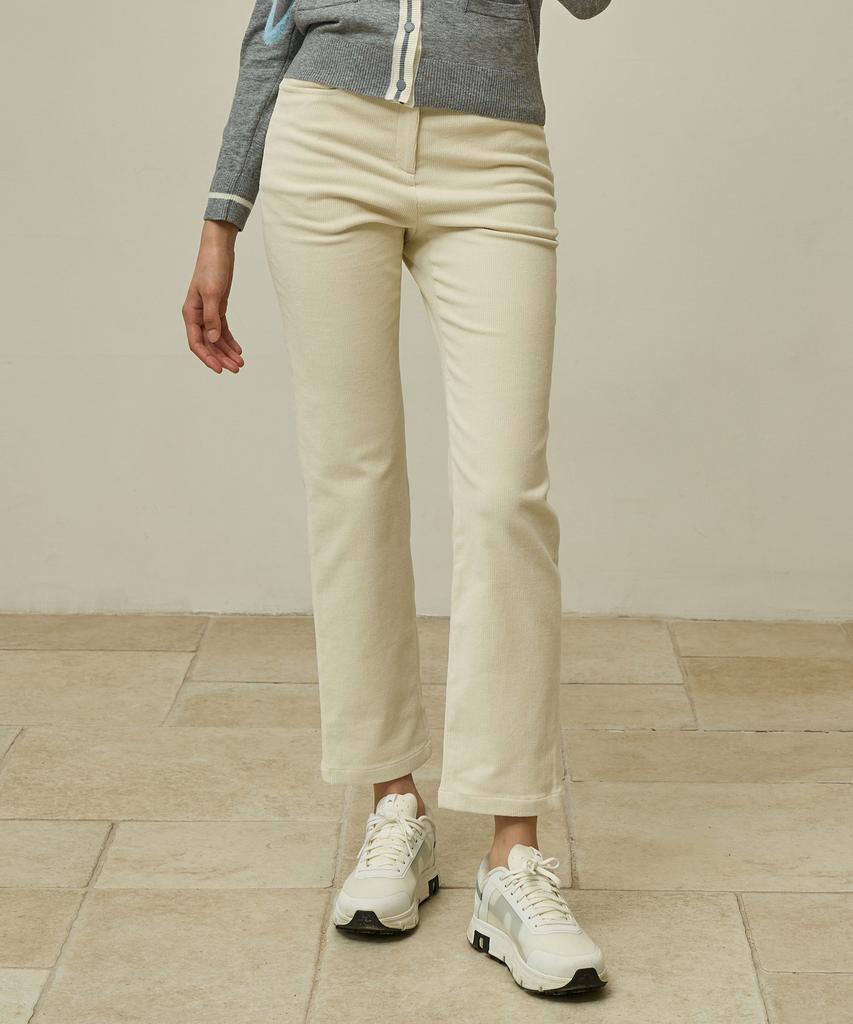 Antomas Women'S Corduroy Pants - Ivory