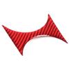 Red Carbon fiber Cup Holder Divider Trim Sticker For Seat Leon 2008-12
