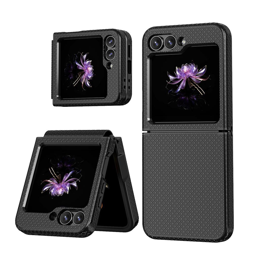 Compatible with Samsung Z Flip1/1 Phone Case, Full-coverage Hinge Sgp Armor, Diamond Pattern, and Z Flip1 Shockproof Protective Case