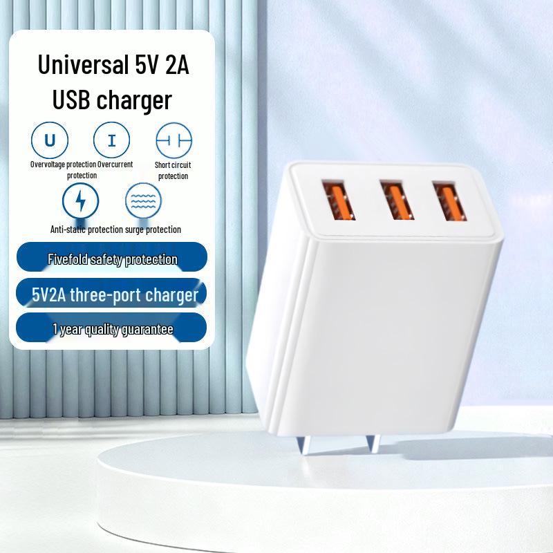 5V2A Dual-Port USB Power Adapter Charger with 3C Certification