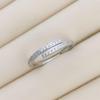 Inlaid Diamond Open Zircon Ring - Versatile Women's European and American Style