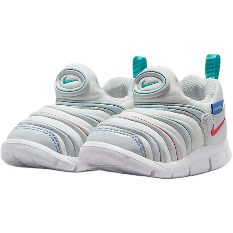Nike Dynamo Free TD White Dusty Cactus Baby Sneakers Pure-Platinum Blue-Beyond 343938-105