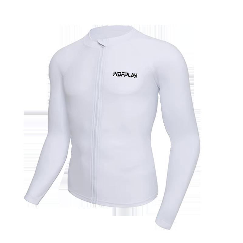 Men's Quick-Dry UV-Protection Diving & Surfing Suit - Slim Fit Long-Sleeve, Zip-Up Jellyfish-Proof Set