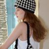 Slowslowly Fruits Fur Handmade Crochet Short Beanie _ Cookies and Cream