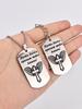 Stainless Steel Keychain and Necklace, Engraved with The Inscription “May Angels Guard You, Amen,” A Gift for Believers.