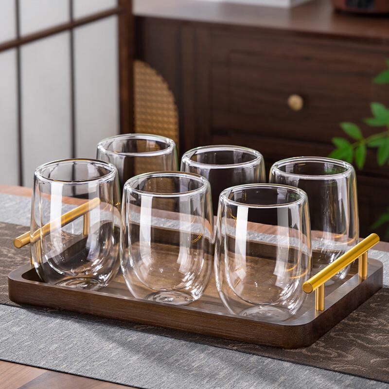Handun Heat-Resistant Double Wall Glass Tea Set