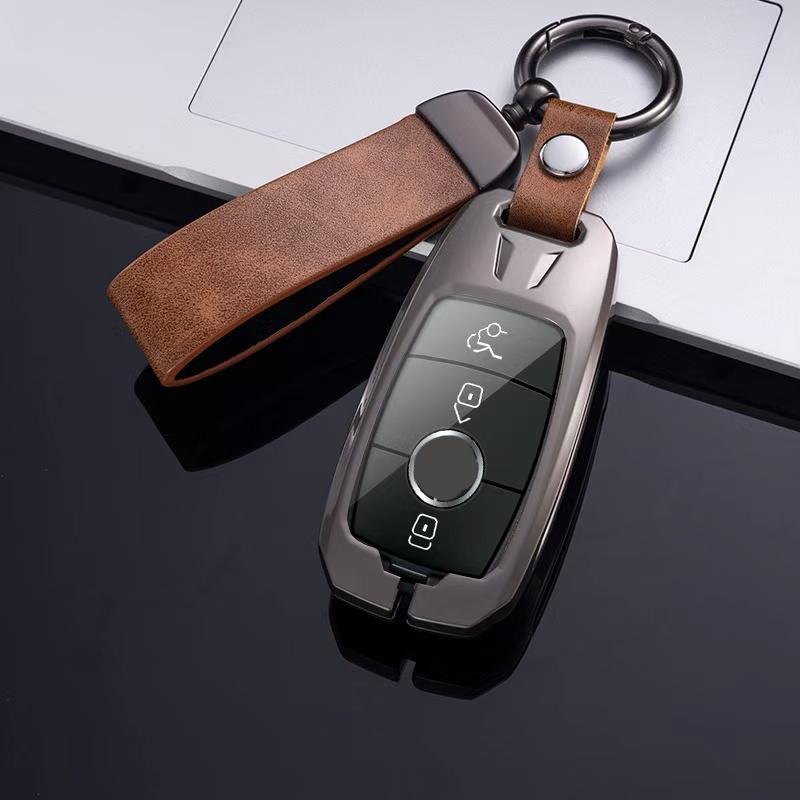 Metal Zinc Car Remote Key Case Cover Shell For A C E S G Class GLC CLE CLA GLB GLS W177 W205 W213 W222 X167 AMG