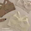 Traceless underwear women's cross beauty back anti-sagging collection of secondary breasts sports running shock-proof yoga clothes vest type