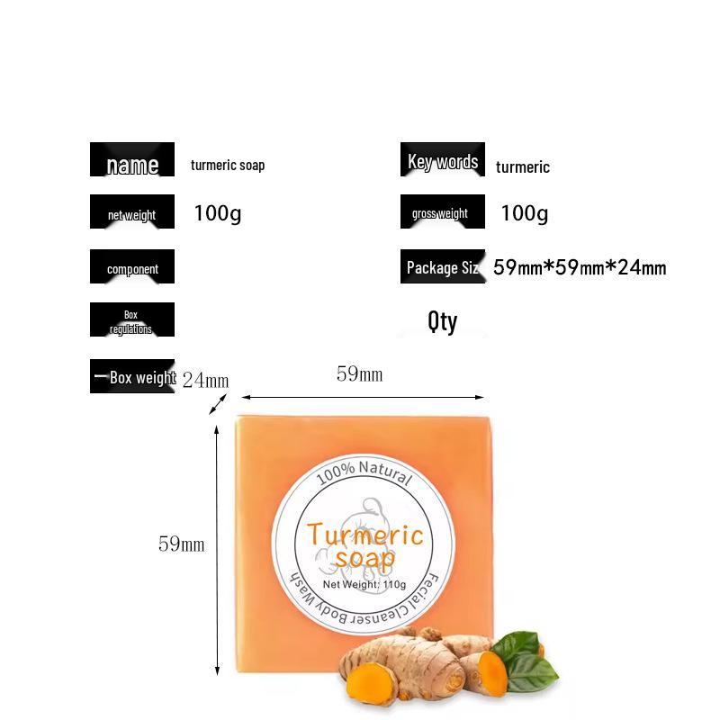 TK Style European & American Turmeric, Lemon, Kojic Acid, Ginger Handmade Cold Process Bath & Face Soap
